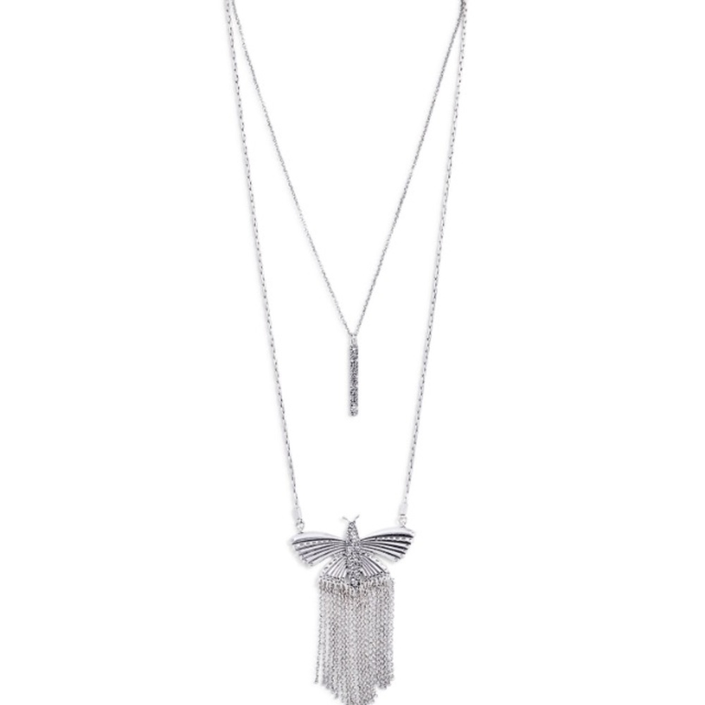 Lucy Brand Pave Butterfly Necklace